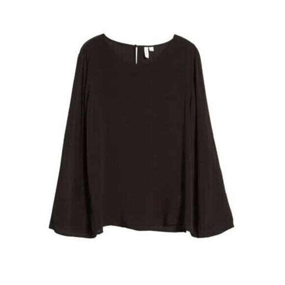 Treasure & Bond Women's Soft Viole Long Sleeve Shirt In Black 2XLarge MSRP $69 - Picture 5 of 6